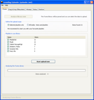 tunesBag.com Uploader screenshot